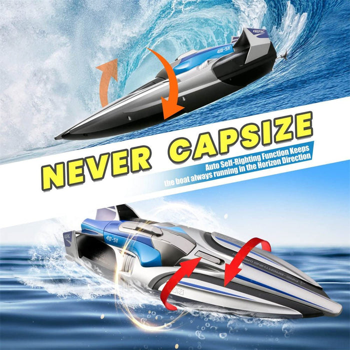 4DRC S1 2.4G 4CH - High-Speed RC Boat with Water Model Remote Control - Ideal for Pools, Lakes, Racing, and Kids/Children Gifts - Shopsta EU