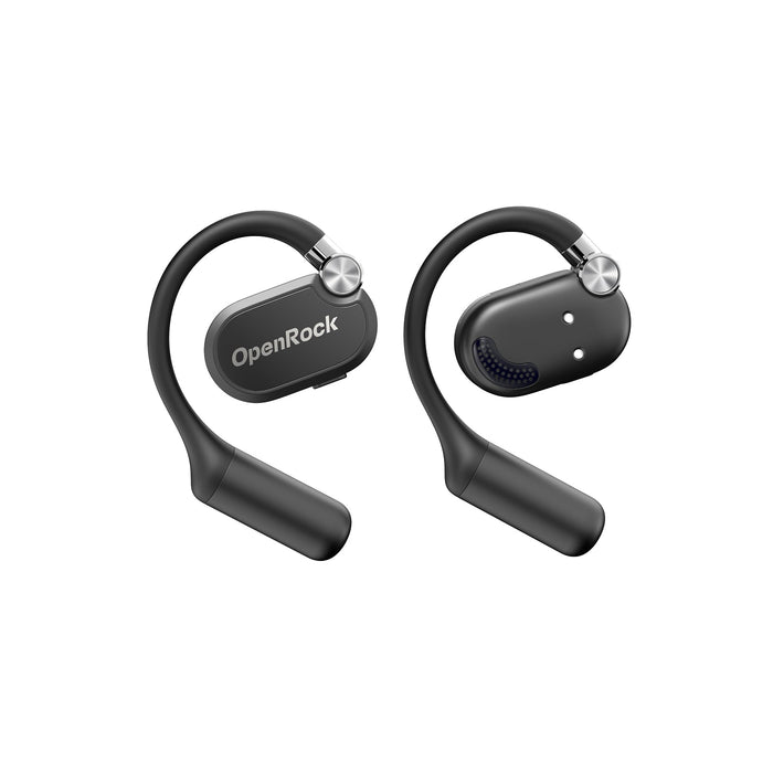 OneOdio OpenRock X - Open Ear True Wireless Headphones Sports Earbuds, Bluetooth 5.3, Strong Bass, 4-Mic ENC, Upgraded Adjustable Silicon Earhooks, 48 Hours Playtime, Sweat Resistant, Smart App, Compatible with iPhone & Android