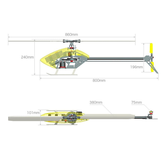 ALZRC Devil X380 FBL - 6CH 3D Flybarless RC Helicopter KIT/PNP - Perfect for Thrilling 3D Flying Experiences - Shopsta EU