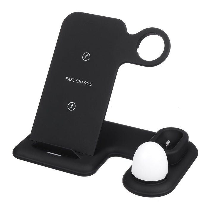 Bakeey 4 In 1 Wireless Charger - 10W/7.5W/5W Night Light Quick Charging Stand for iPhone, Apple Watch & Airpod - Perfect for iPhone XS 11Pro & Apple Watch 5/4/3/2/1 Users - Shopsta EU