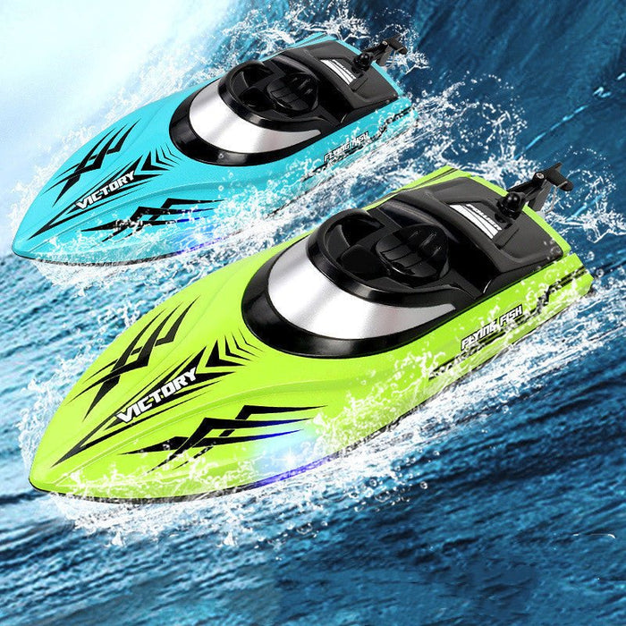 HXJRC HJ811 2.4G 4CH RC Boat - High Speed LED Light Speedboat, Waterproof, 20km/h Electric Racing Vehicles for Lakes and Pools - Perfect Remote Control Toy for Kids and Adults - Shopsta EU