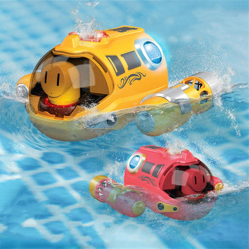 Mini RC Speedboat - 2.4G Submarine with Spray Light & Waterproof Rechargeable Features - Ideal Electric Remote Control Water Toy Gift for Children - Shopsta EU