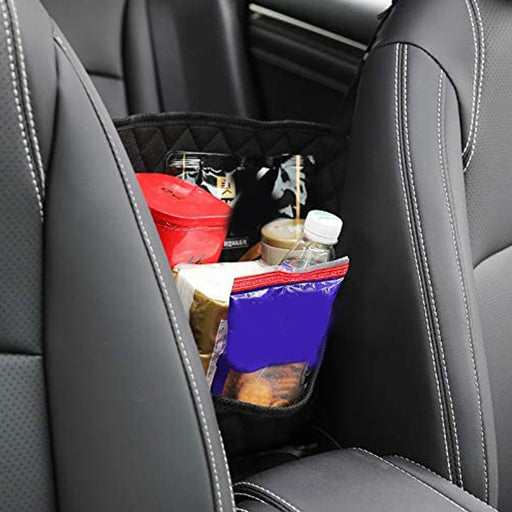 PU Leather - Back Seat Organizer with Drink Holder, Phone and Food Storage - Ideal for Vehicle Interior Organization - Shopsta EU