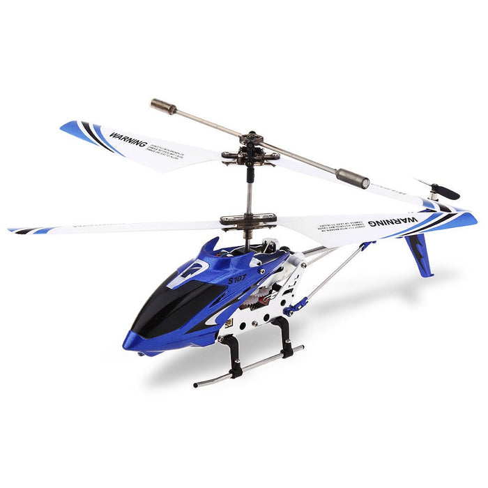 SYMA S107G - 3CH Infrared Mini Remote Control Helicopter with Gyro, Anti-Collision & Anti-Fall Features - Perfect Toy for Kids & Indoor Use - Shopsta EU