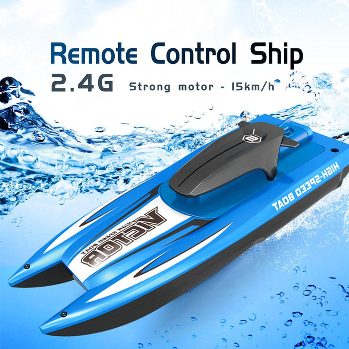 T15 1/47 2.4G RC Boat - Waterproof High-Speed Racing, Rechargeable Electric Radio Remote Control Toys Ship - Ideal Gift for Boys and Children - Shopsta EU