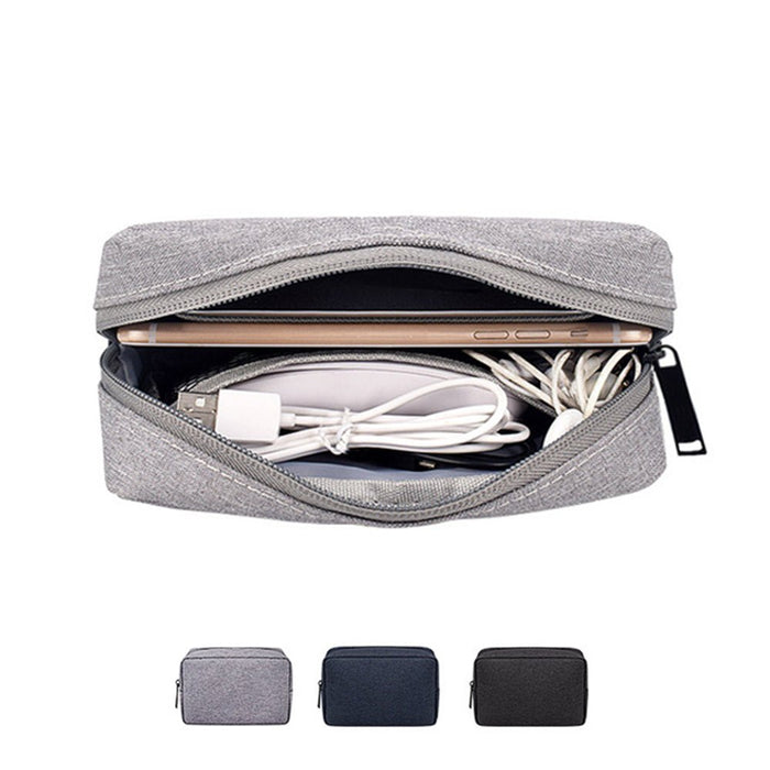 Travel Cable Organizer Bag - Electronics Accessories Case for Cables, Chargers, Hard Drives, Earphones - Ideal for Travelers and Electronic Devices Organization - Shopsta EU