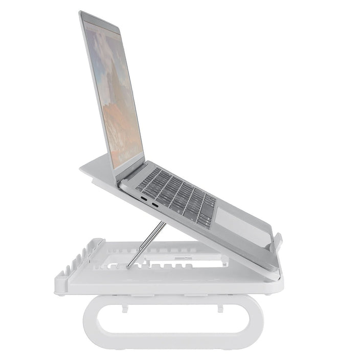 Universal Multifunctional Stand - 4 USB 3.0 Ports, 10-Gear Height Adjustment, Heat Dissipation, for 12-18 inch Devices - Ideal for Macbook and Desktop Users Needing Bracket Holders - Shopsta EU