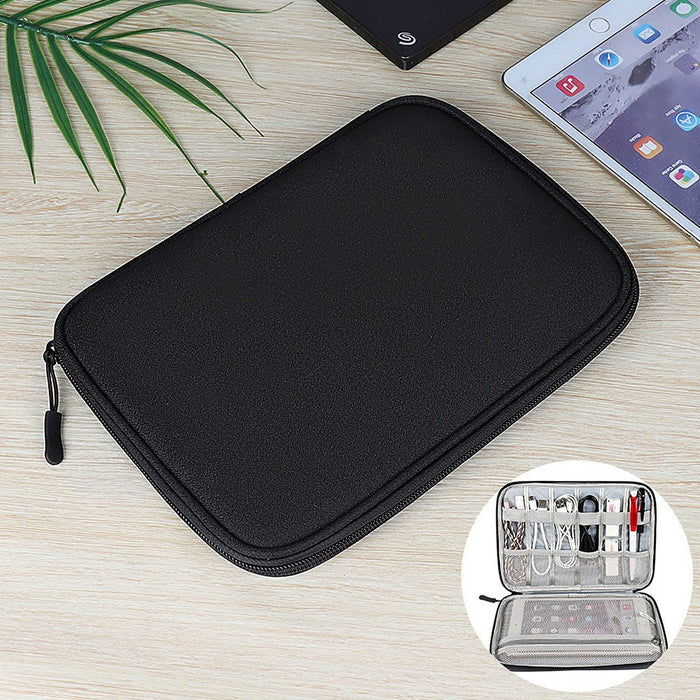 Waterproof Electronics Storage Bag - Digital Accessory Case for Tablet, Hard Drive, Power Bank with Cable Organizer - Ideal for Tech Enthusiasts on the Go - Shopsta EU